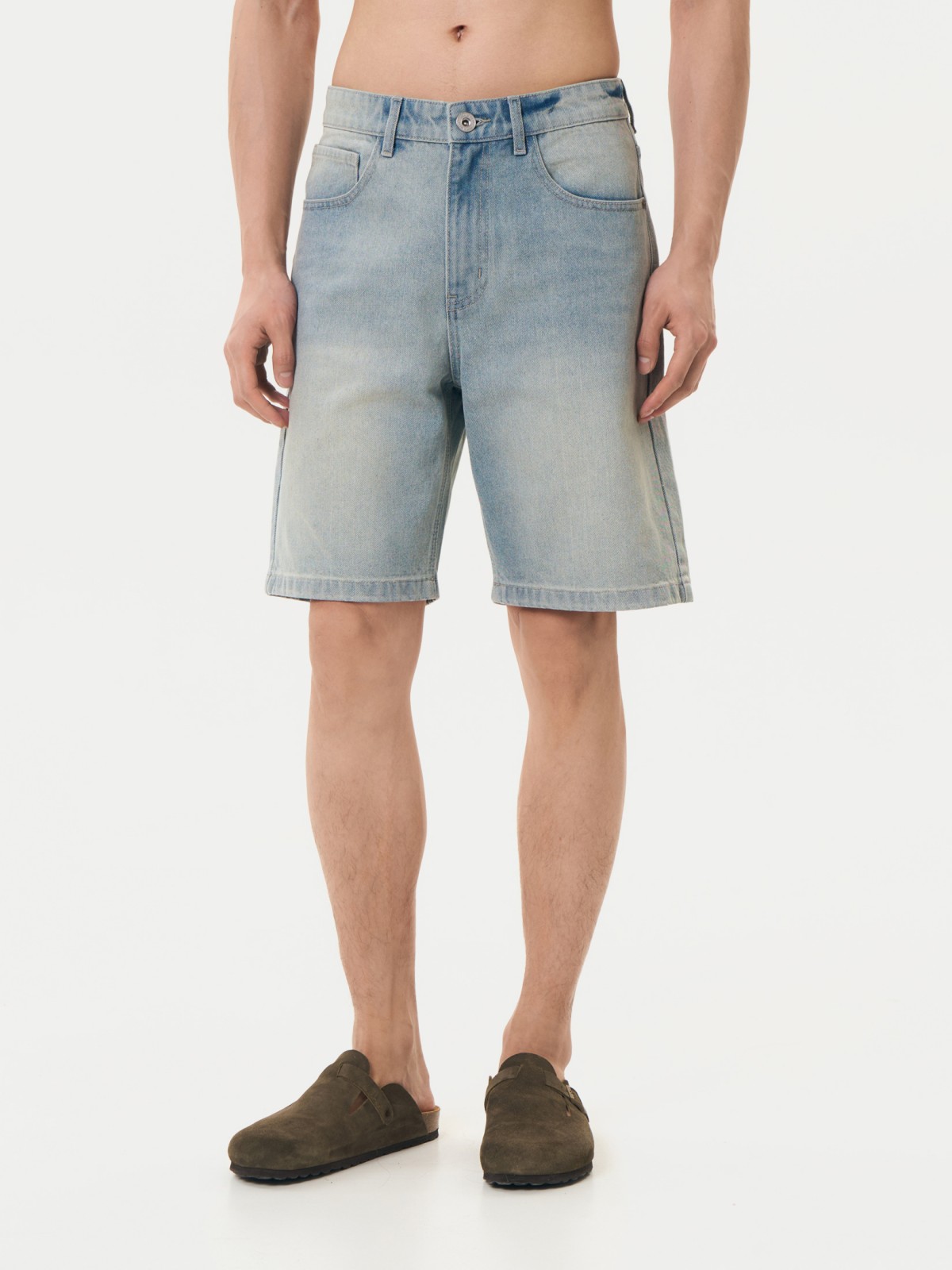 Брюки джинсовые короткие