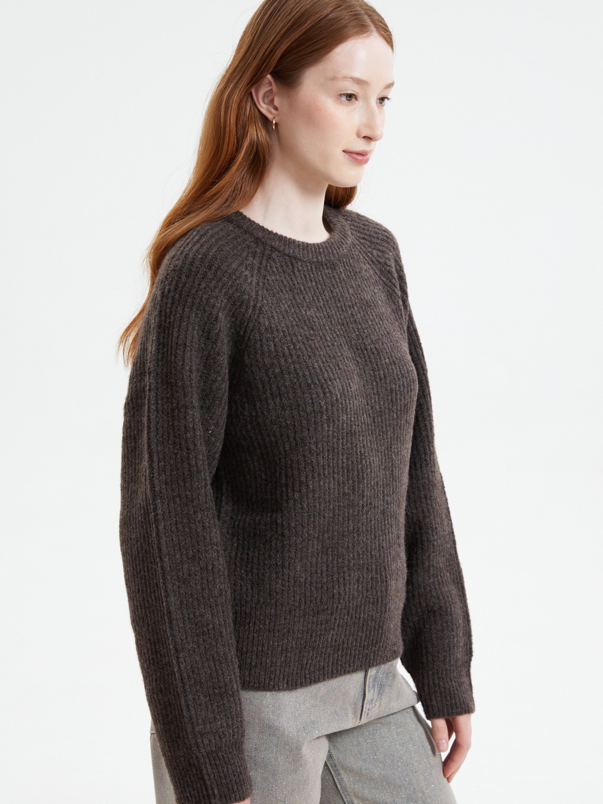 Вязаный джемпер с рукавами реглан