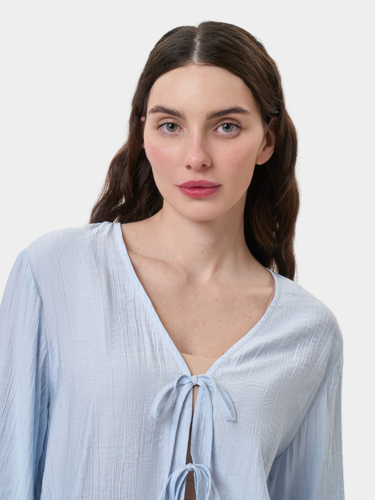 Блузка с  длинными рукавами