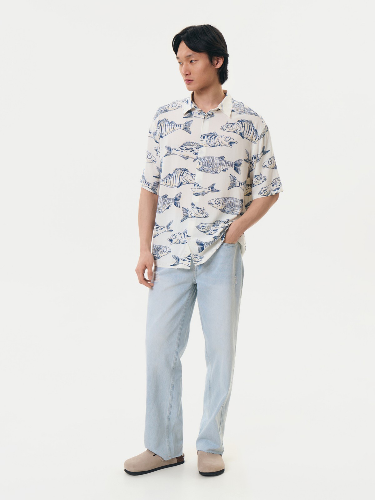 Рубашка с  короткими рукавами