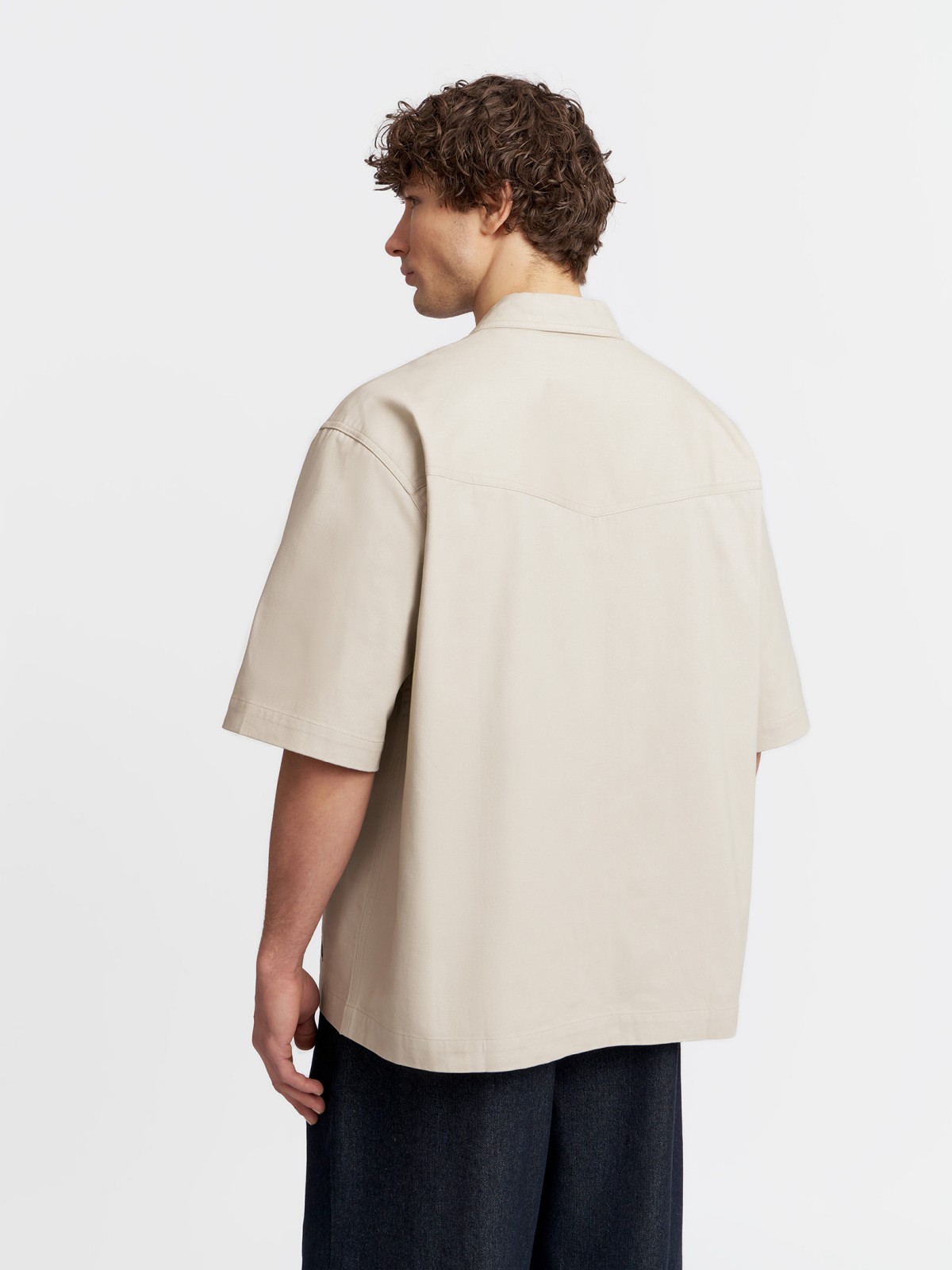Куртка-рубашка из хлопка с коротким рукавом