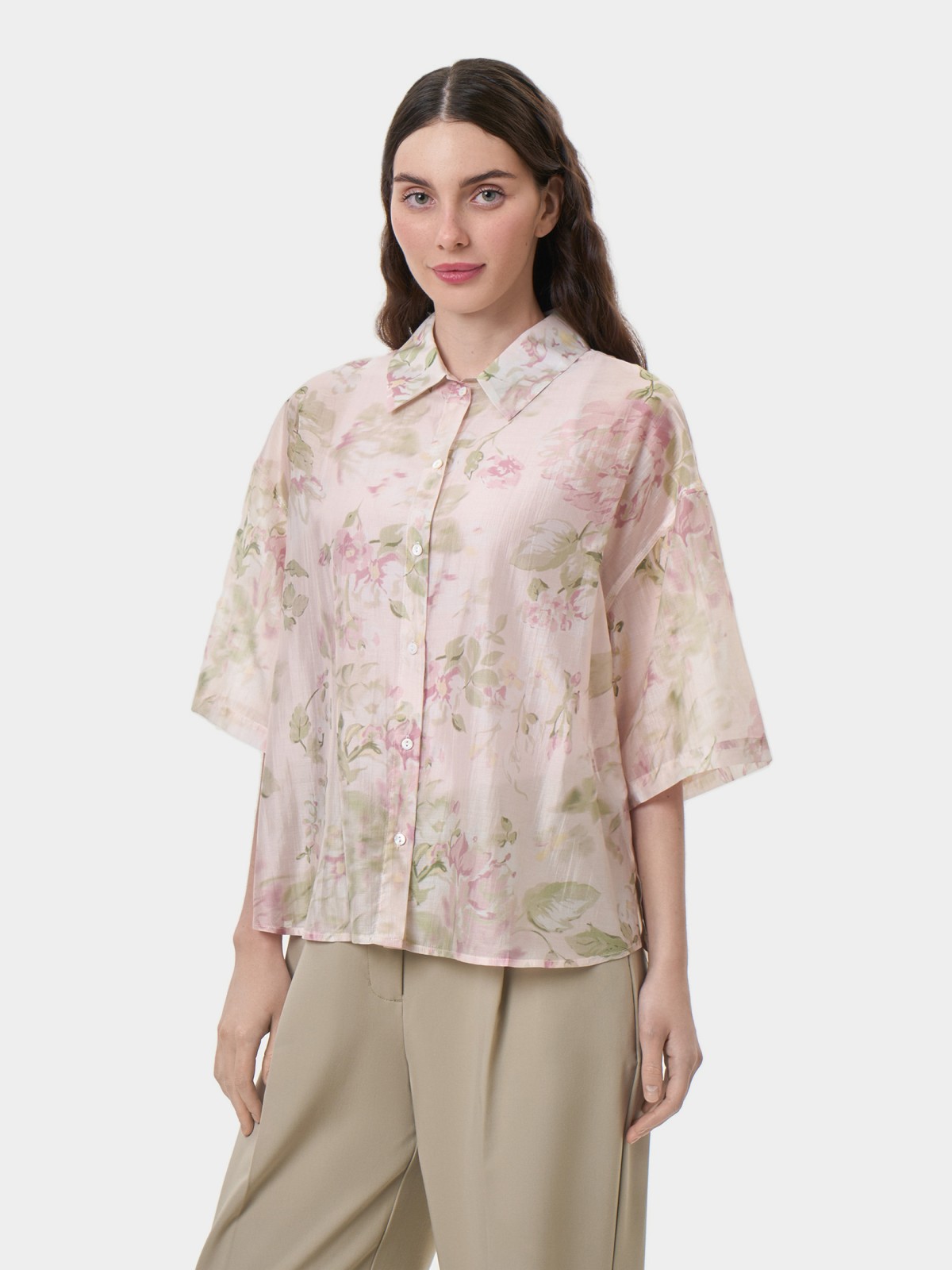 Блузка с короткими рукавами