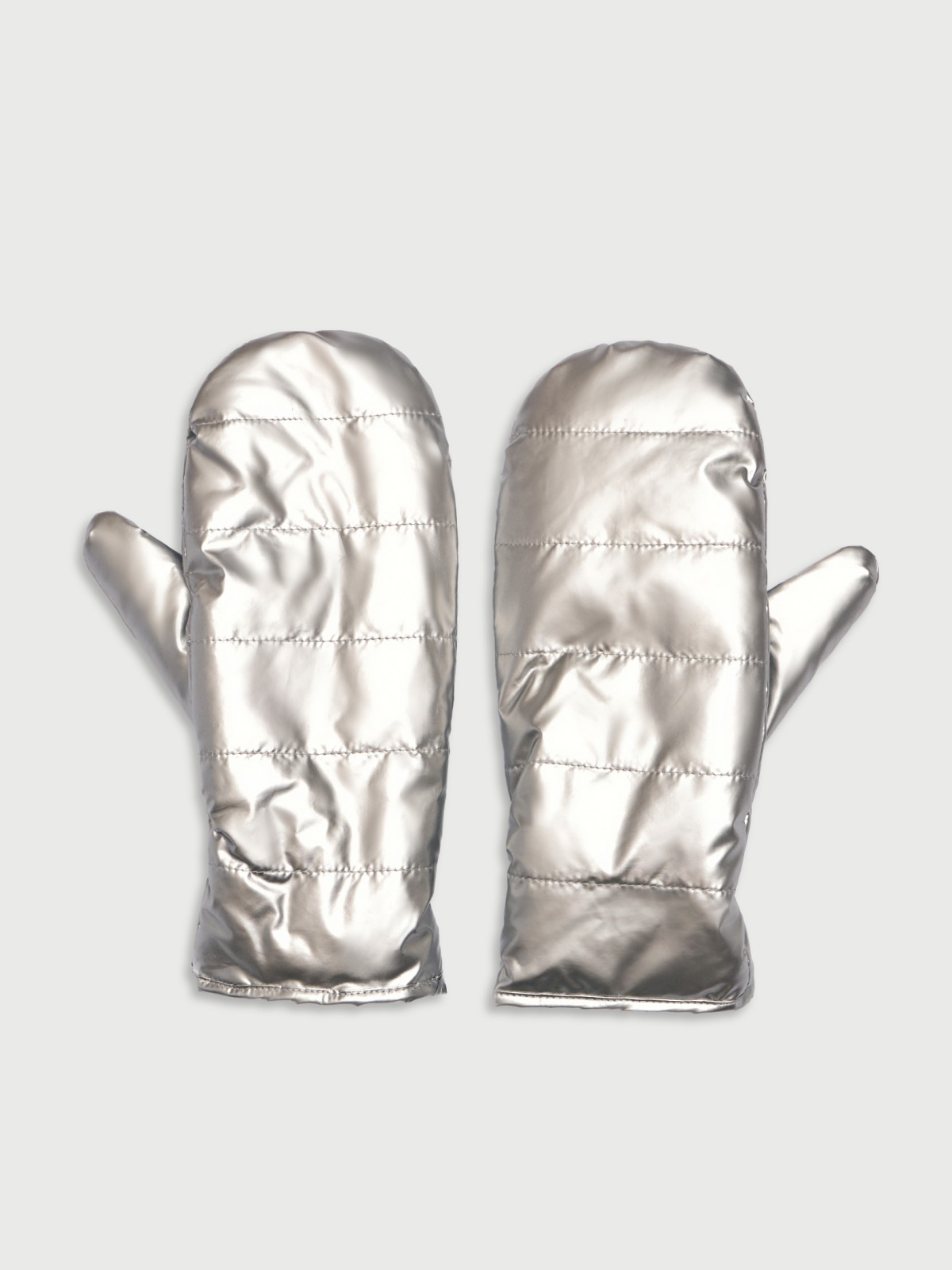 Тёплые варежки из экокожи