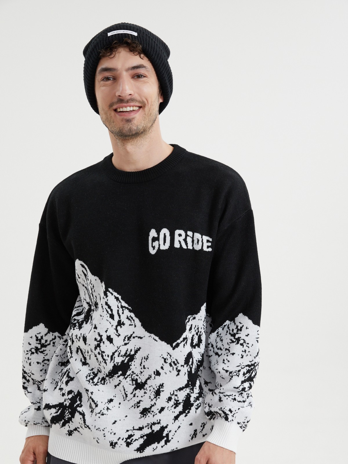 Вязаный джемпер из акрила с узором