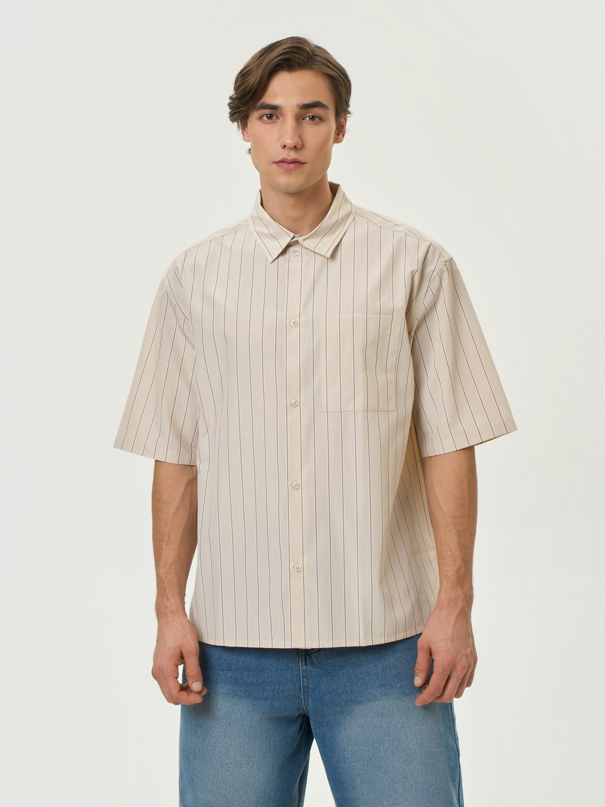 Рубашка с узором в полоску