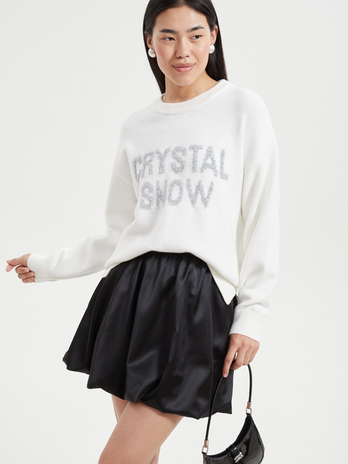 Вязаный джемпер с люрексом