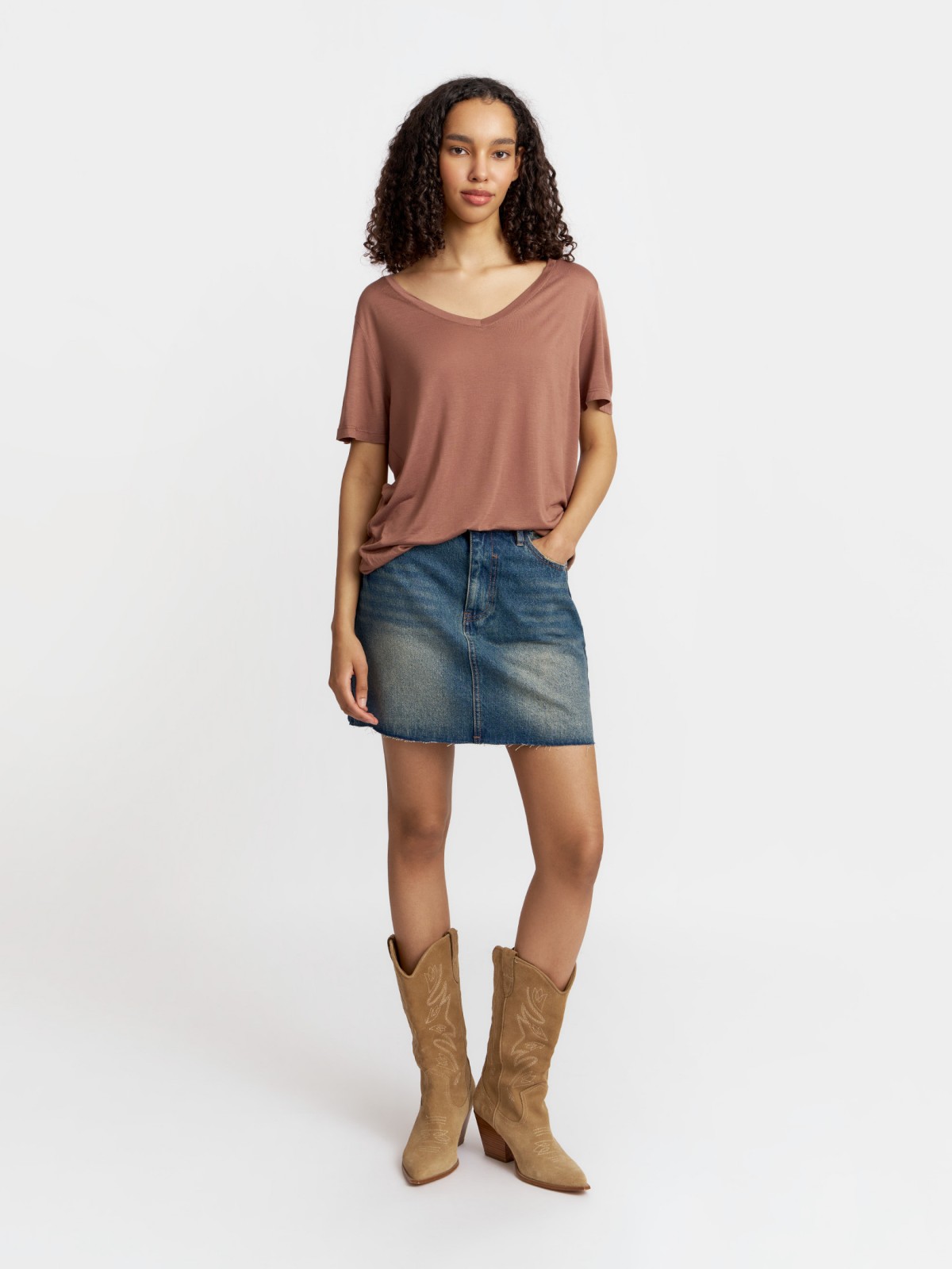 Юбка джинсовая