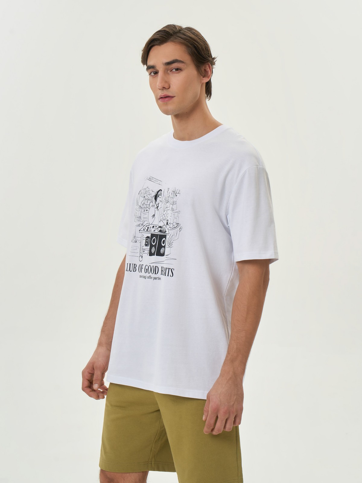 Футболка из хлопка с принтом