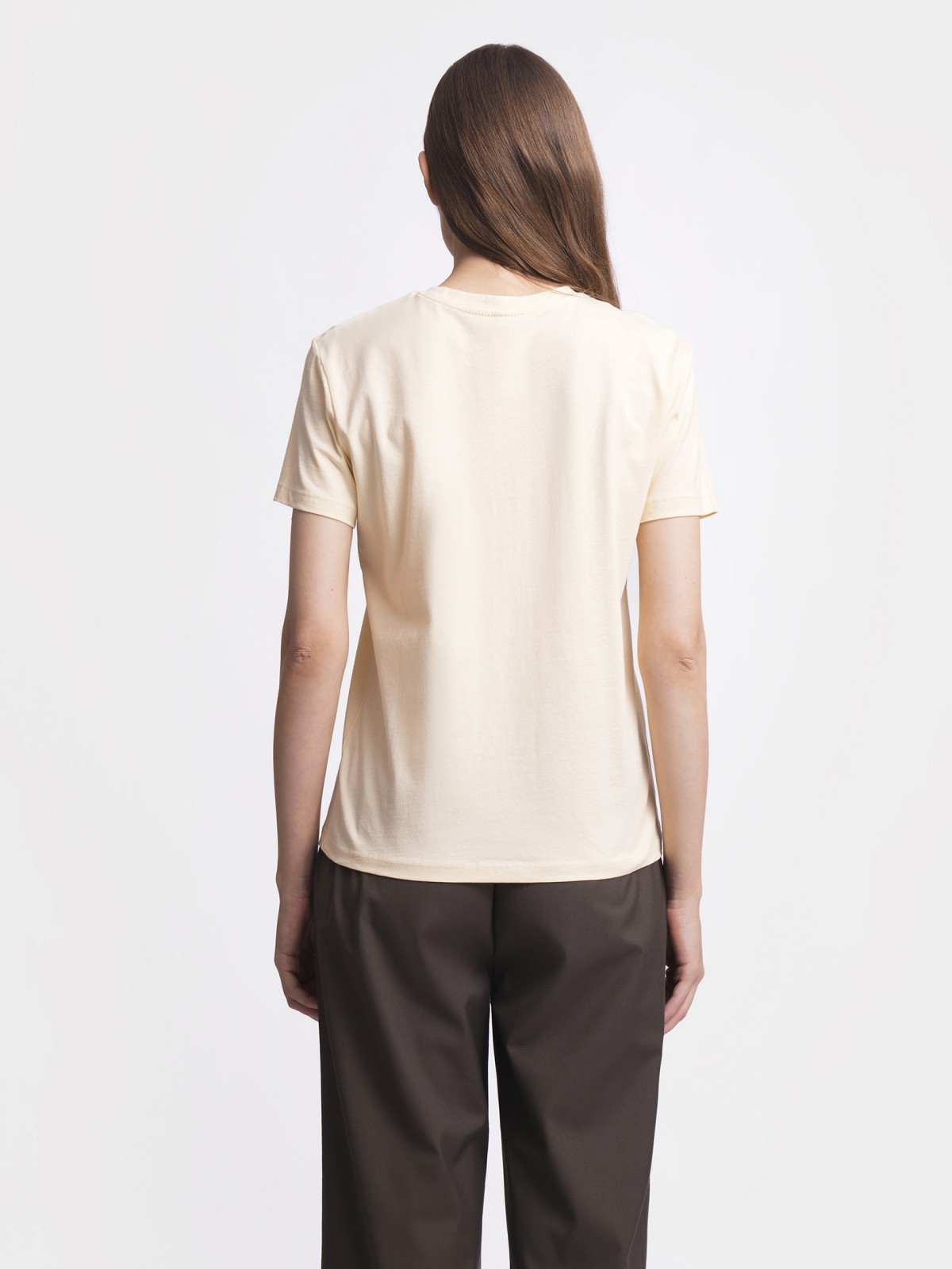 Футболка из хлопка однотонная