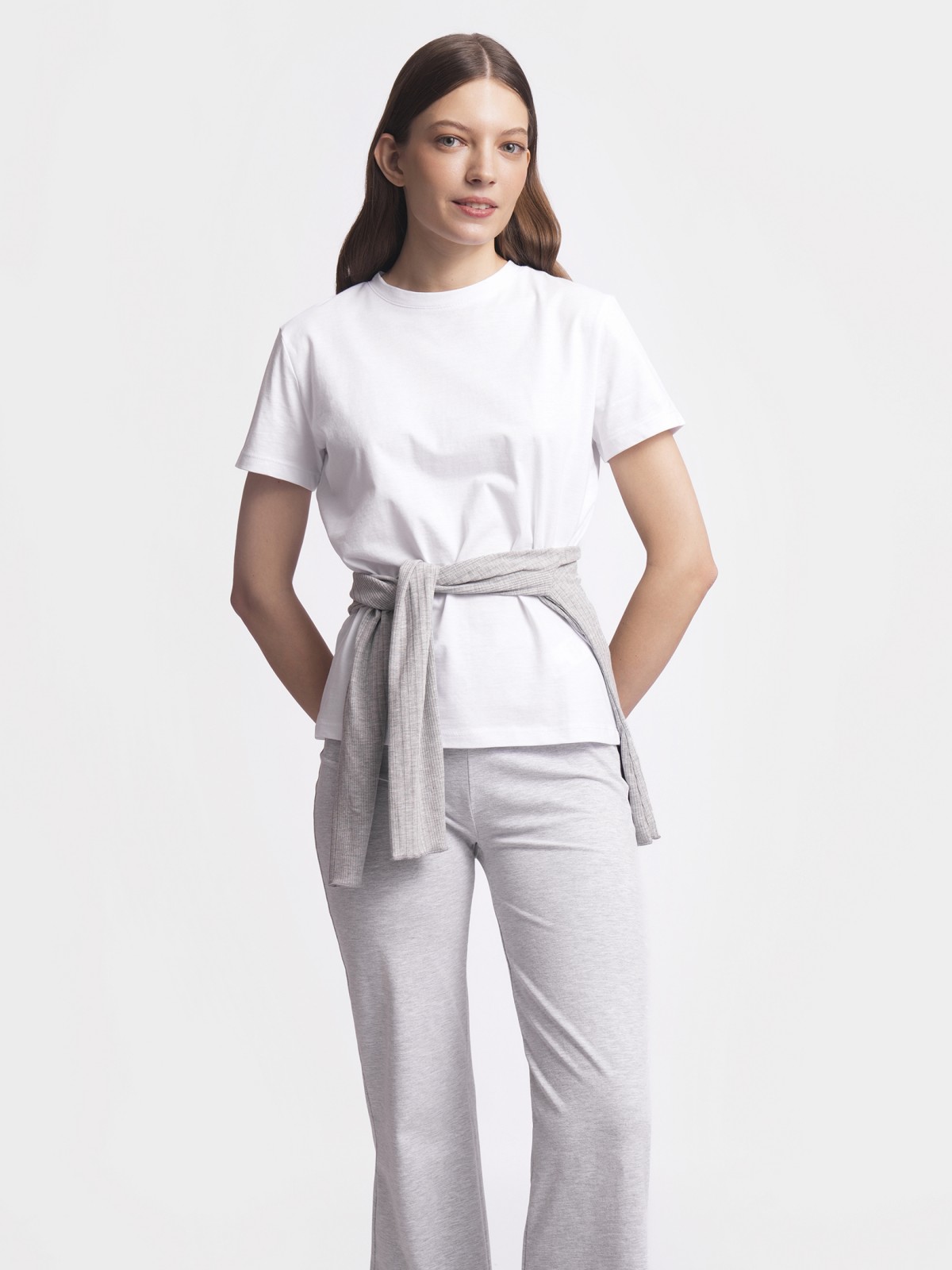 Футболка из хлопка однотонная