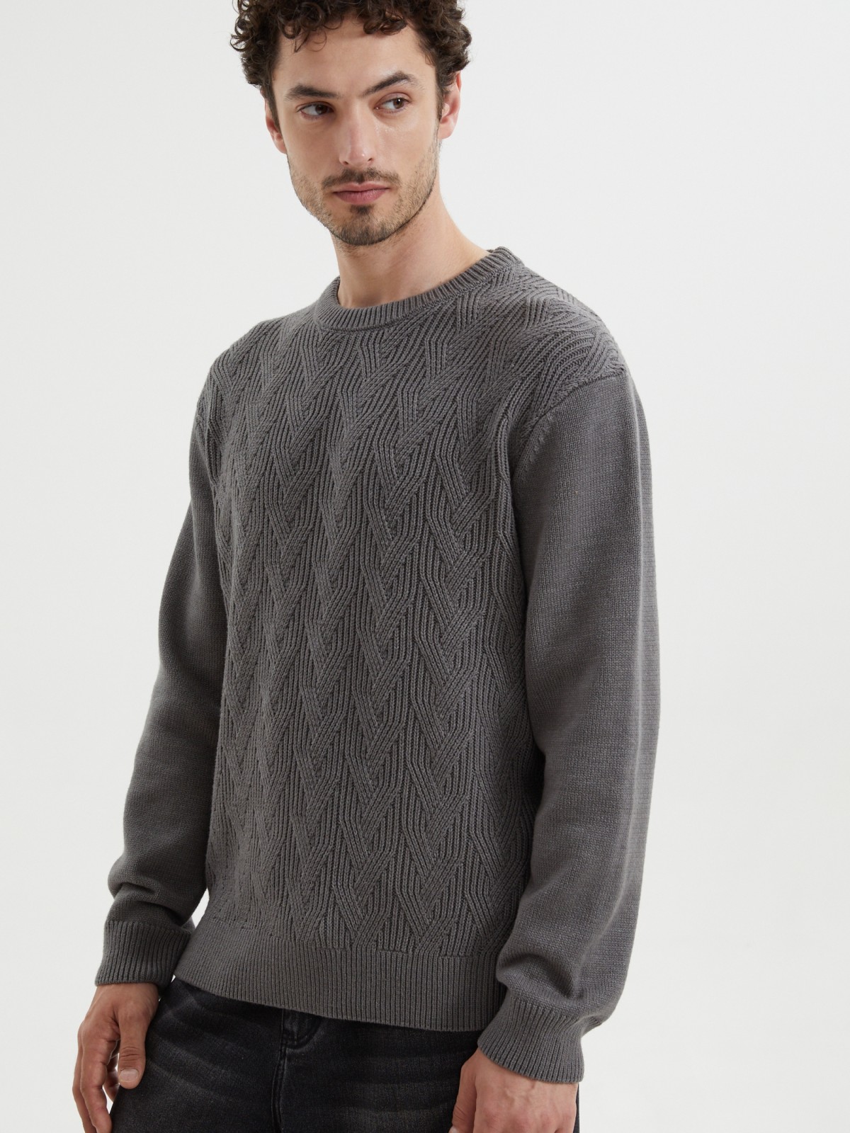 Вязаный джемпер с длинным рукавом