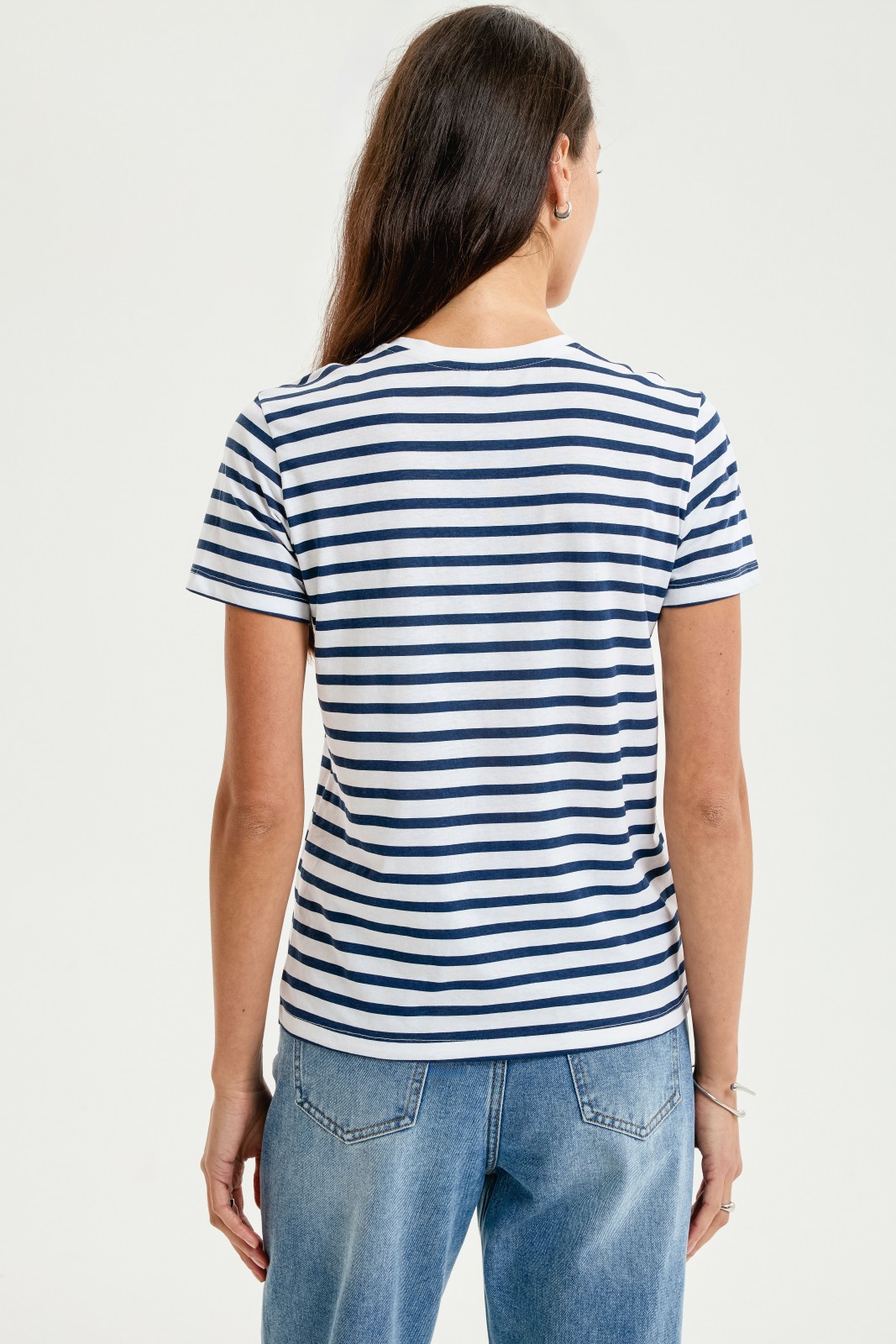 Футболка из хлопка в полоску