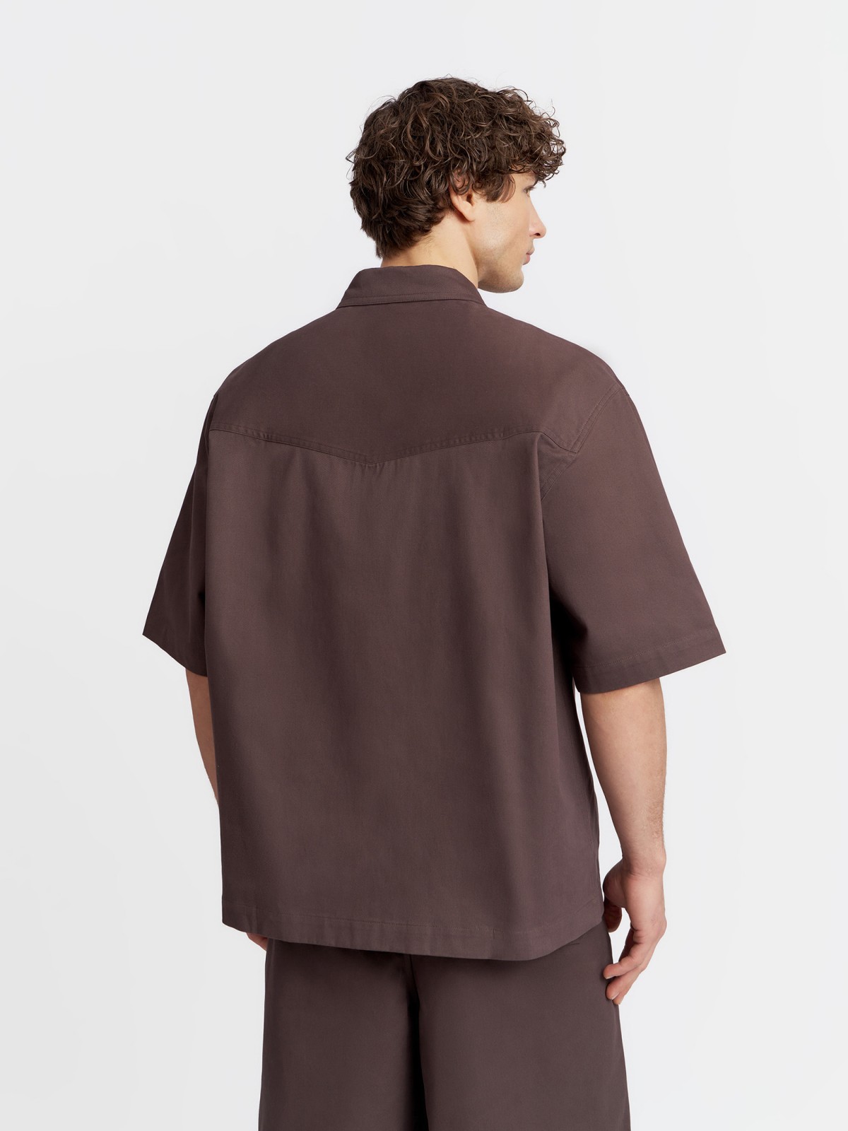 Куртка-рубашка из хлопка с коротким рукавом