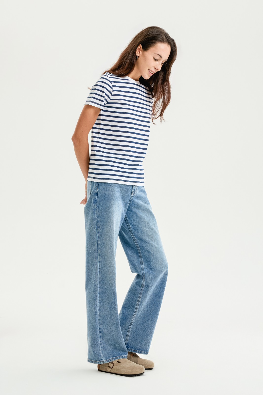 Футболка из хлопка в полоску