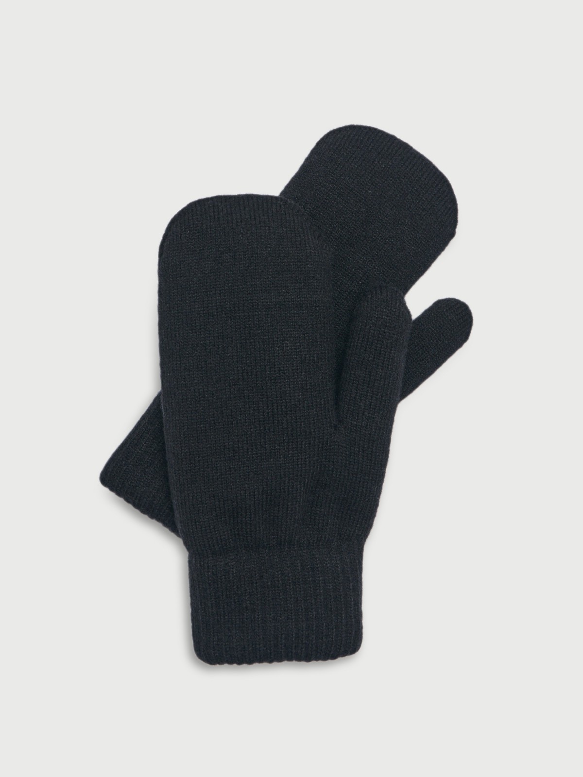 Тёплые вязаные трикотажные варежки