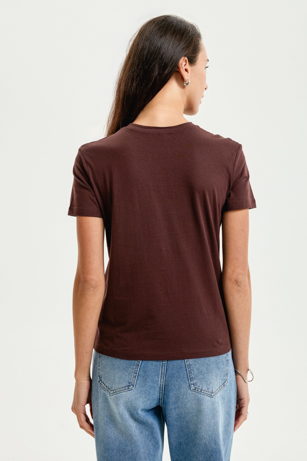 Футболка из хлопка однотонная