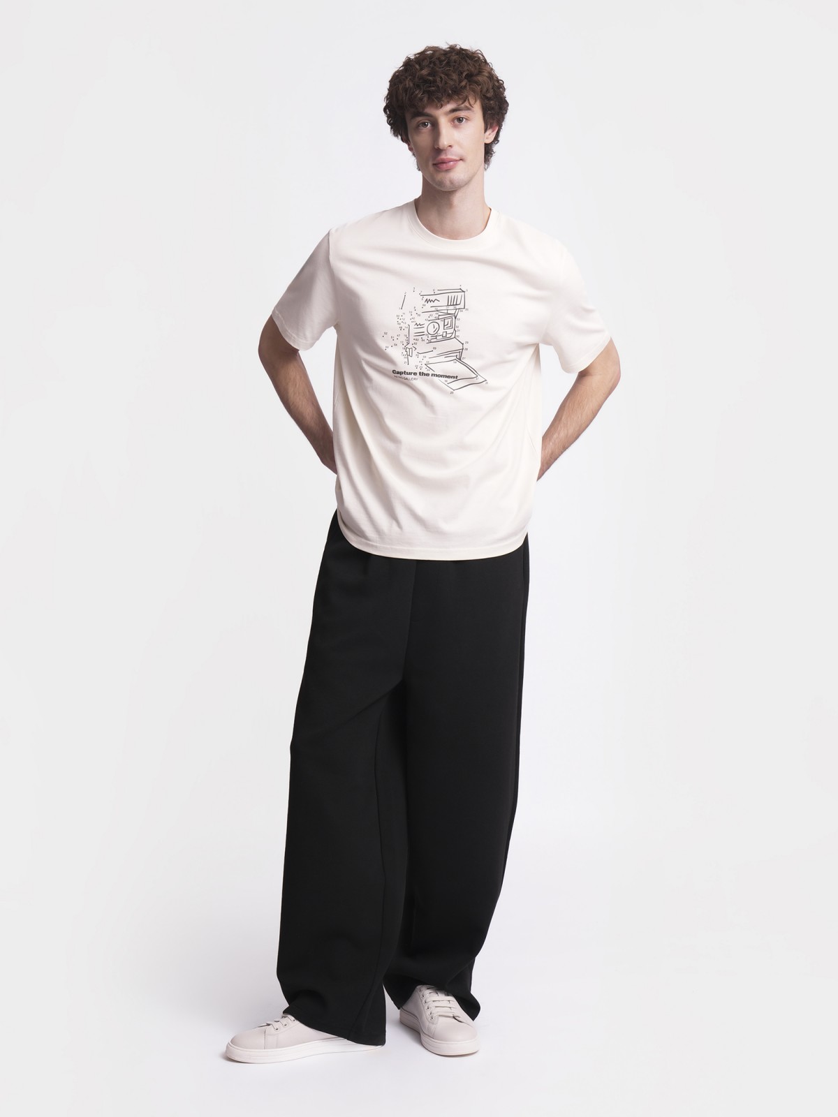 Футболка из хлопка с принтом