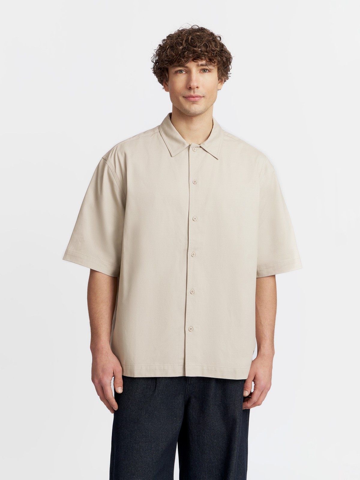 Куртка-рубашка из хлопка с коротким рукавом