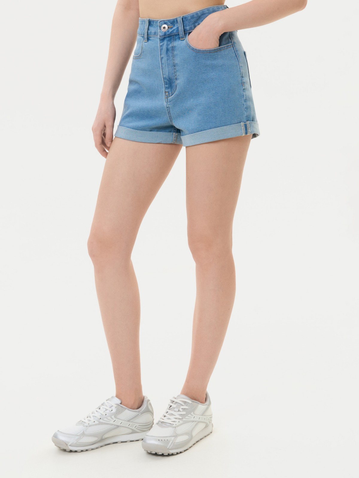 Брюки джинсовые короткие