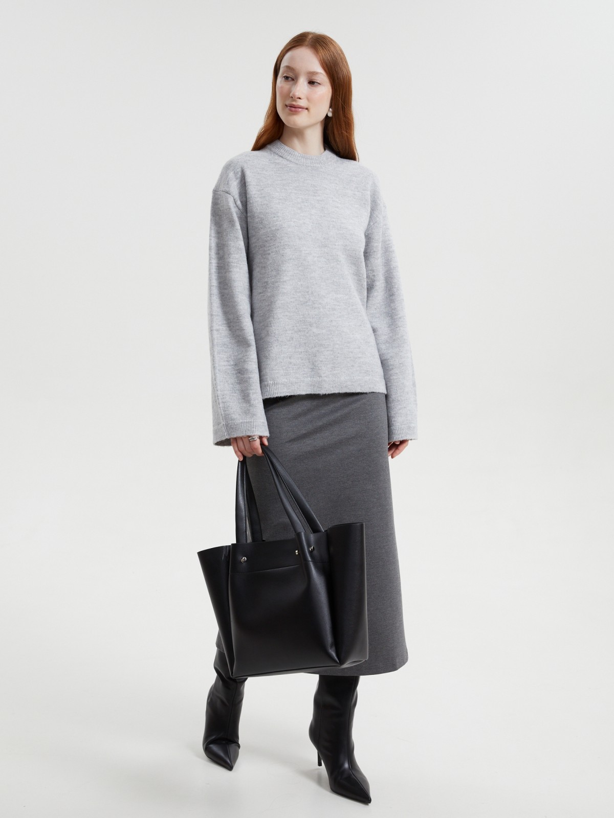 Вязаный джемпер оверсайз