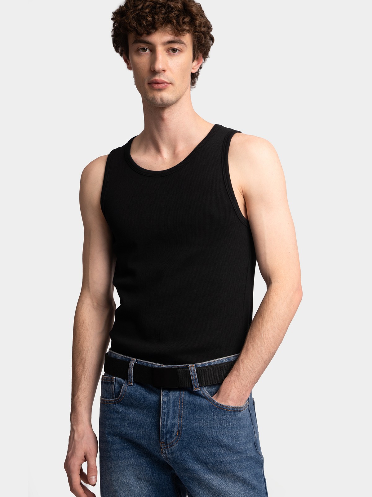 Текстильный ремень с пряжкой