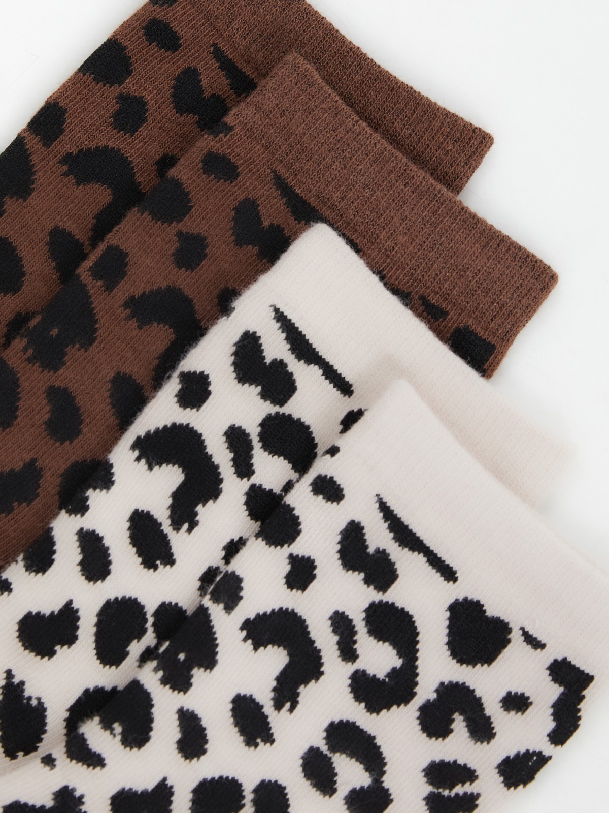 Набор высоких носков с рисунком (2 пары в комплекте)