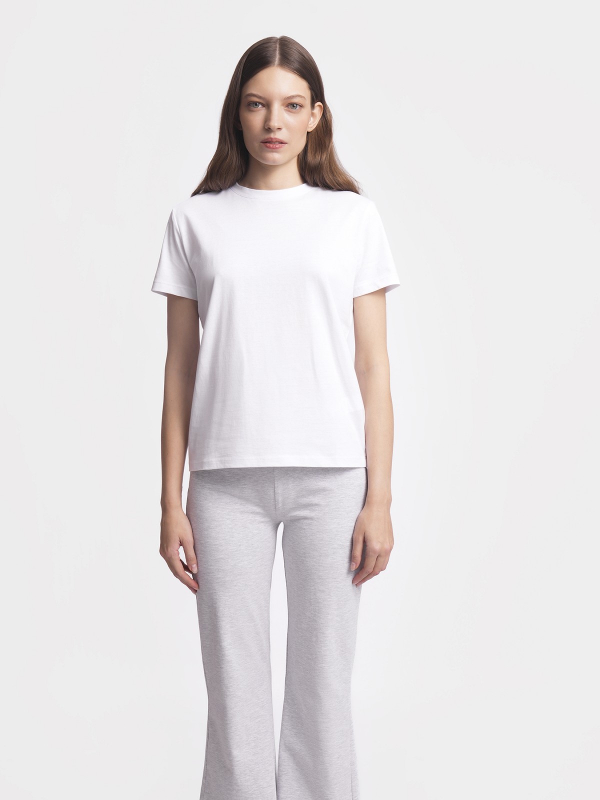 Футболка из хлопка однотонная