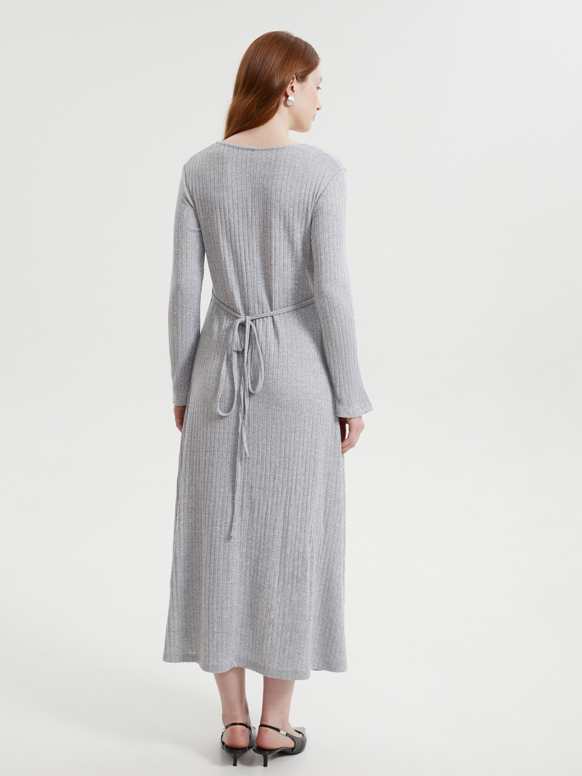 Платье лапша с длинным рукавом