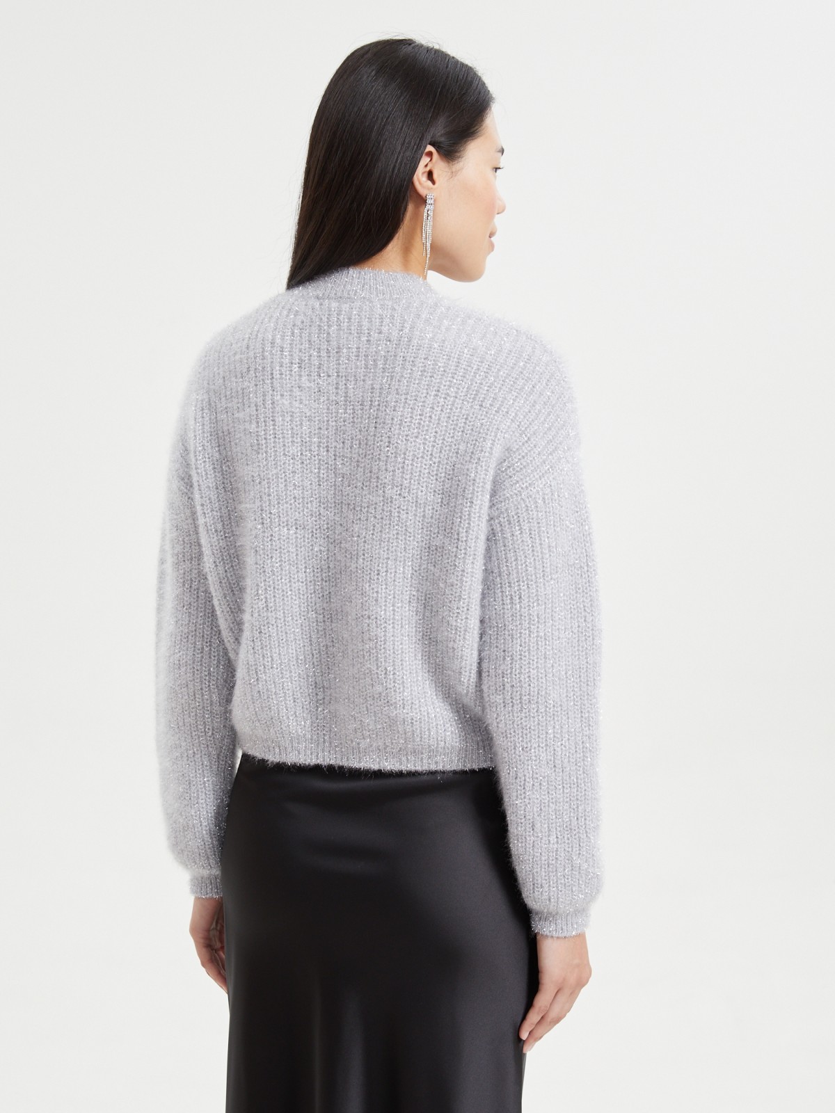 Вязаный джемпер с люрексом