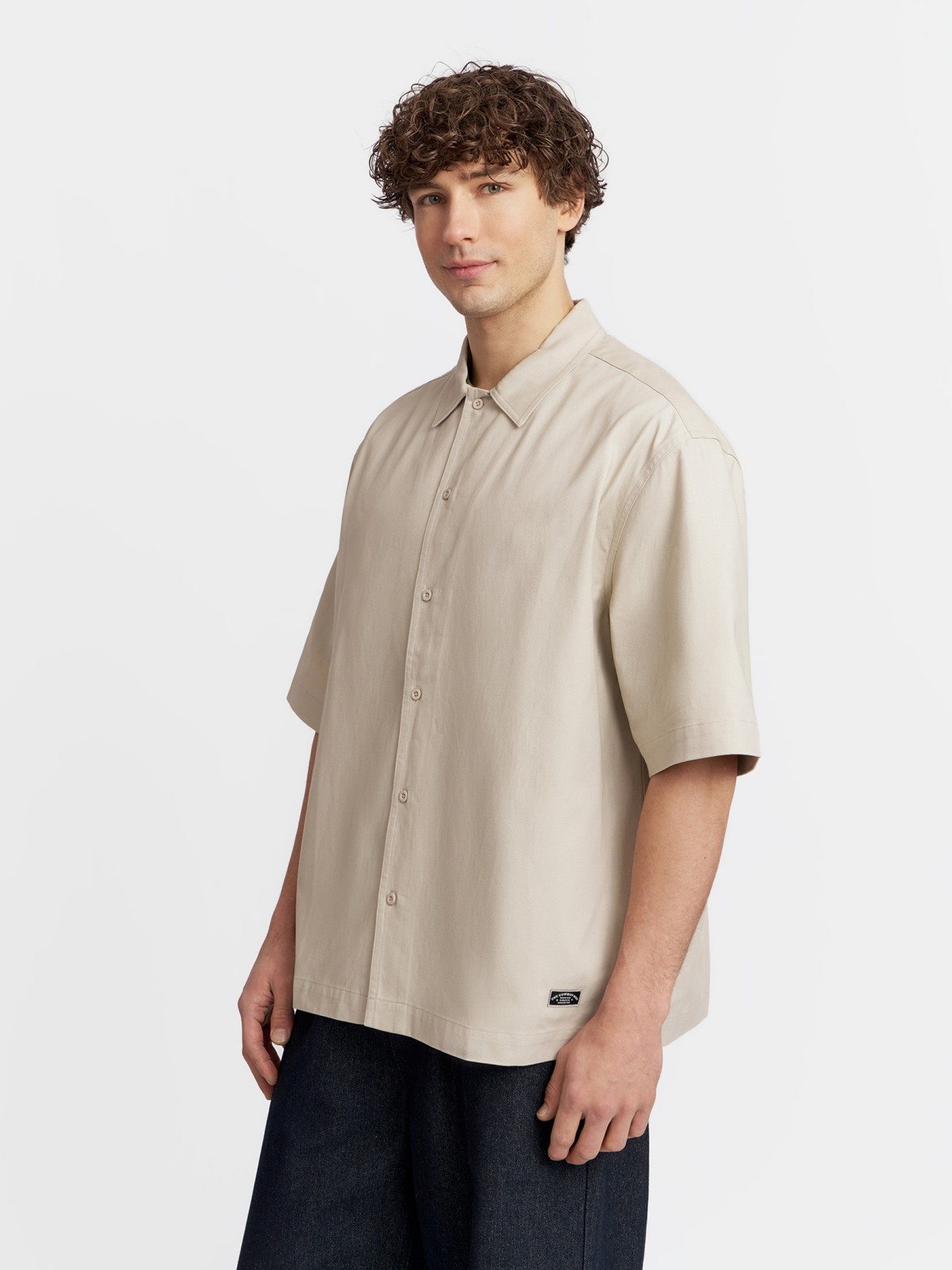 Куртка-рубашка из хлопка с коротким рукавом