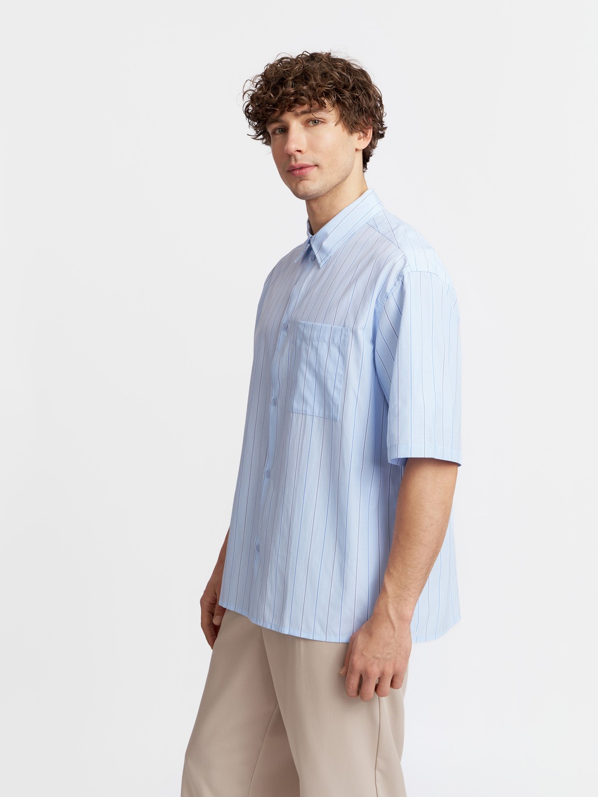 Рубашка с узором в полоску