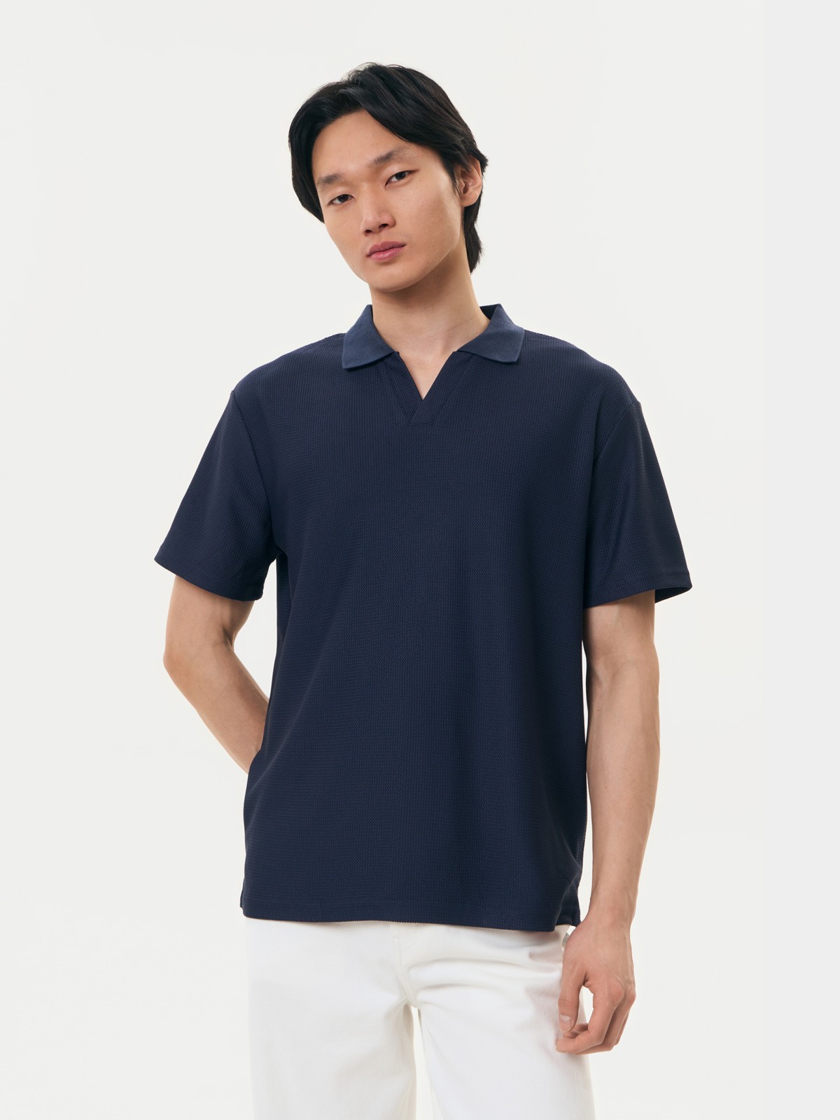 Футболка поло иоднотонная