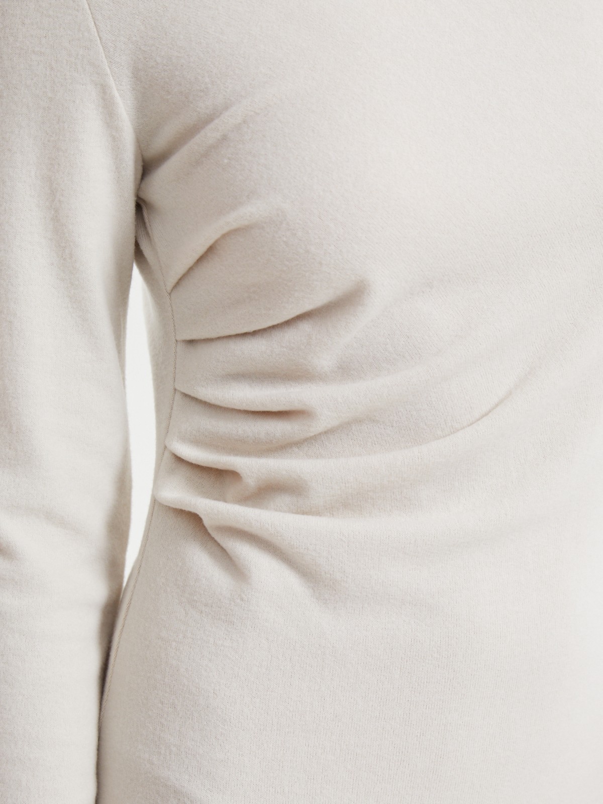 Платье миди с длинным рукавом