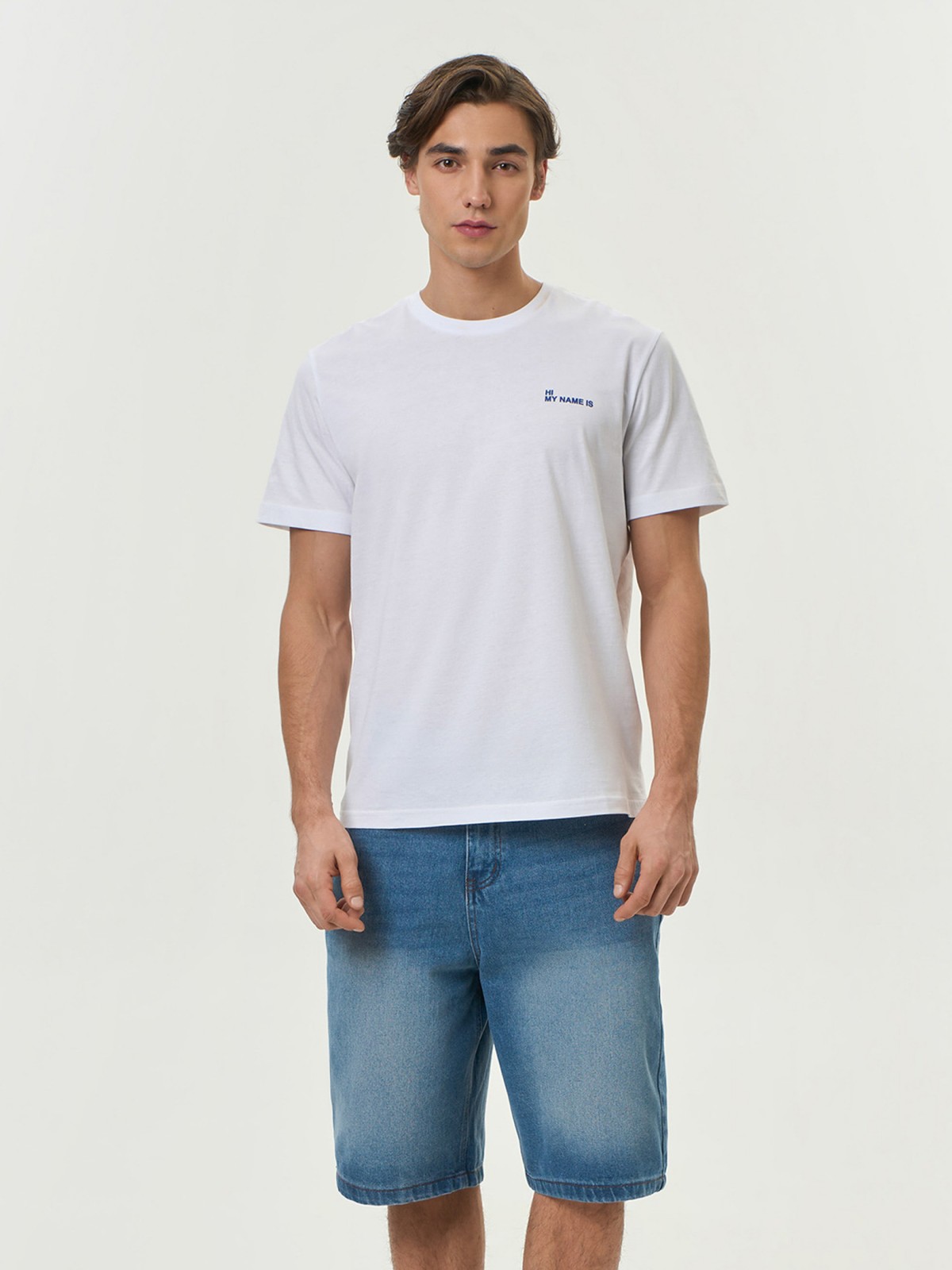 Брюки джинсовые короткие