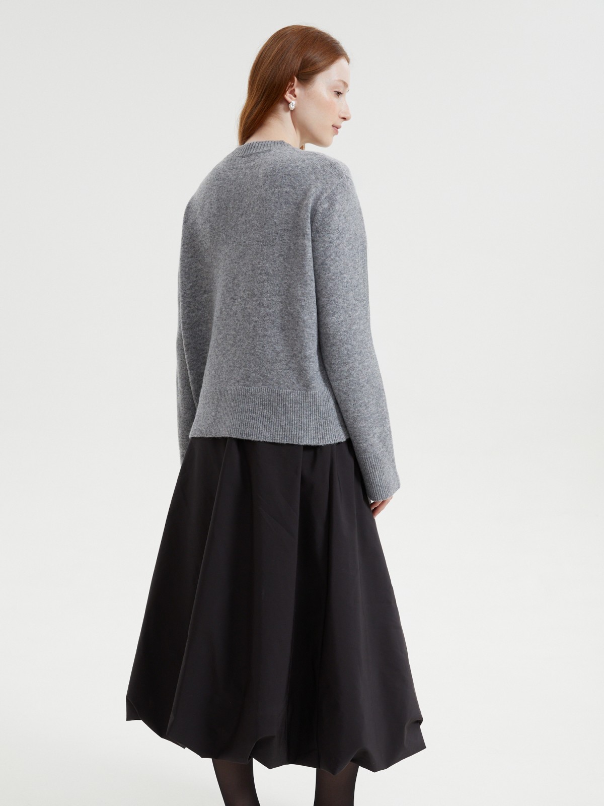 Вязаный джемпер с шерстью и декором