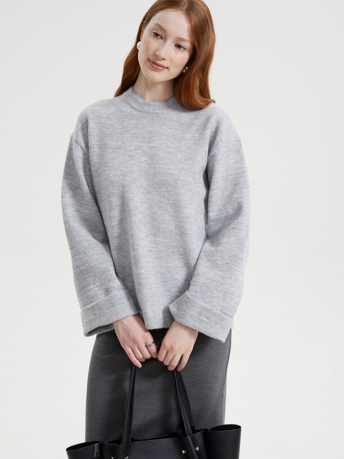 Вязаный джемпер оверсайз