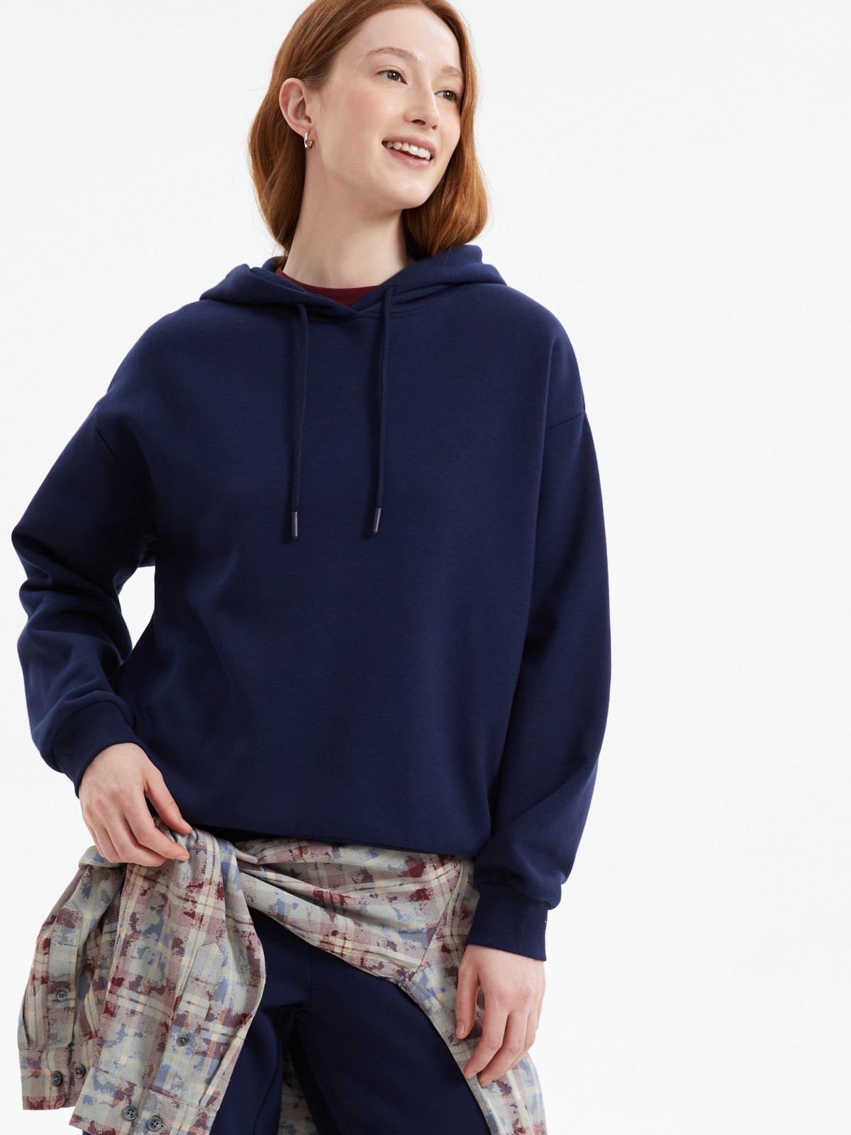 Трикотажный худи с капюшоном