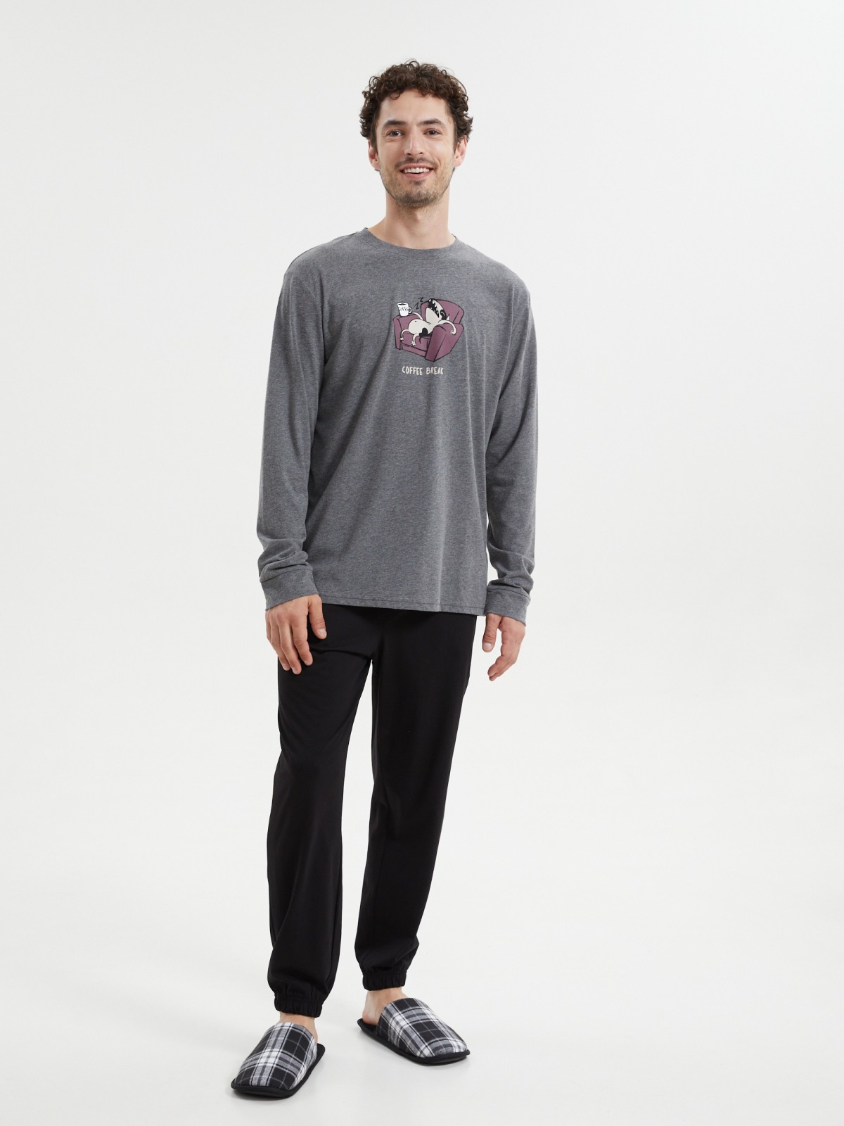 Трикотажные брюки-джоггеры на резинке