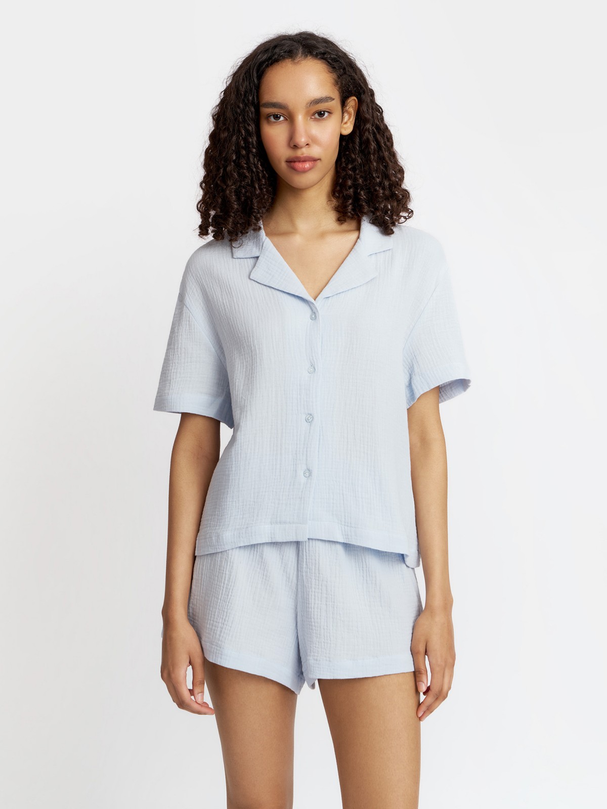 Блузка с короткими рукавами