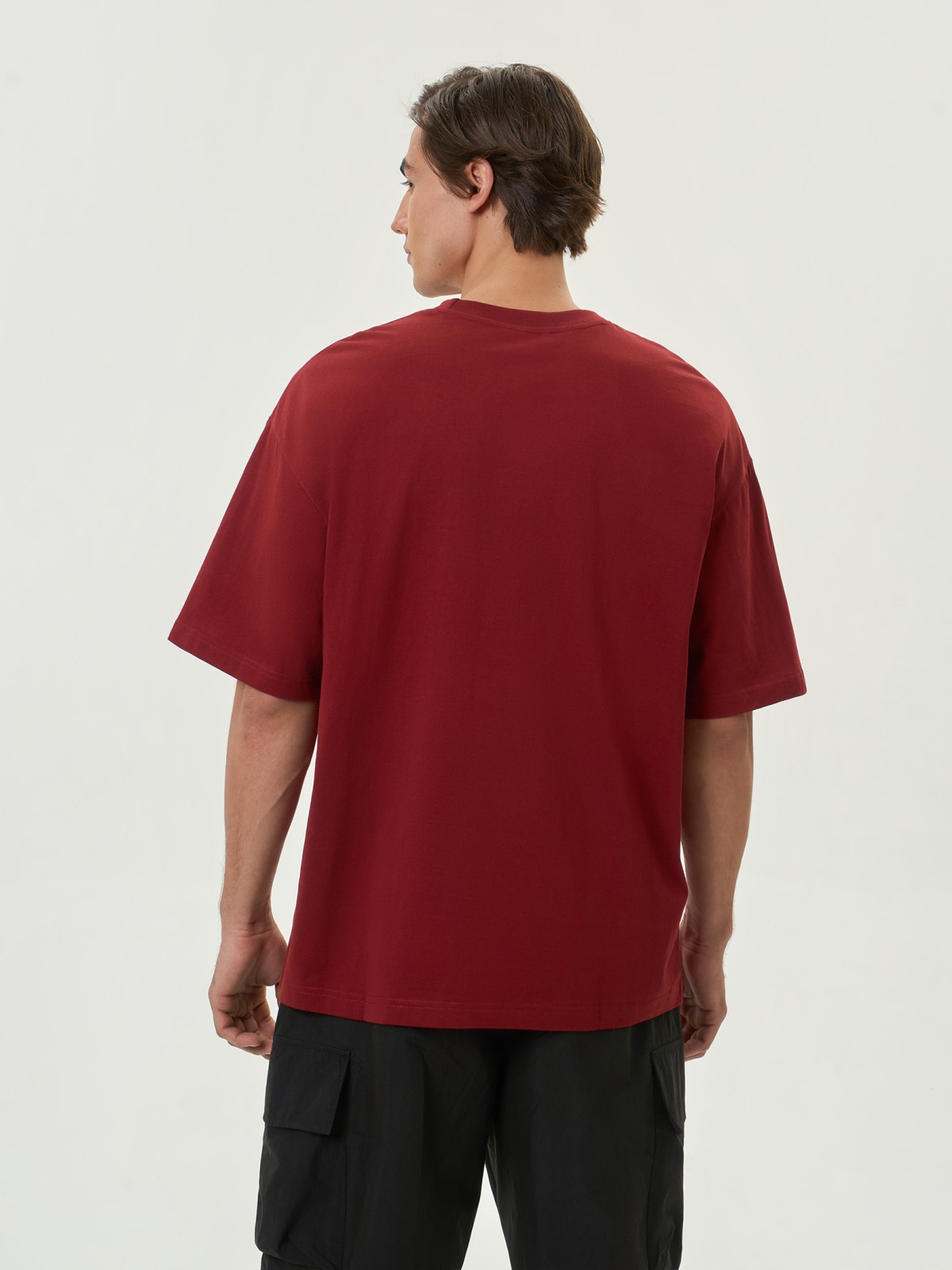 Футболка оверсайз из хлопка с принтом