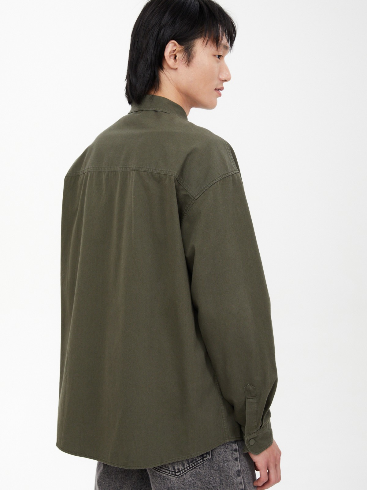 Куртка-рубашка из хлопка с карманами