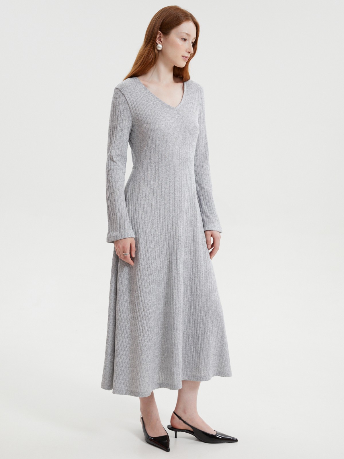 Платье лапша с длинным рукавом