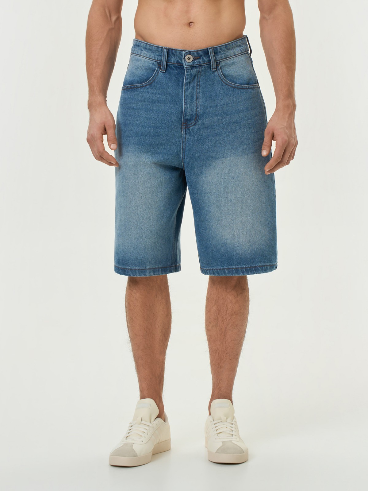 Брюки джинсовые короткие