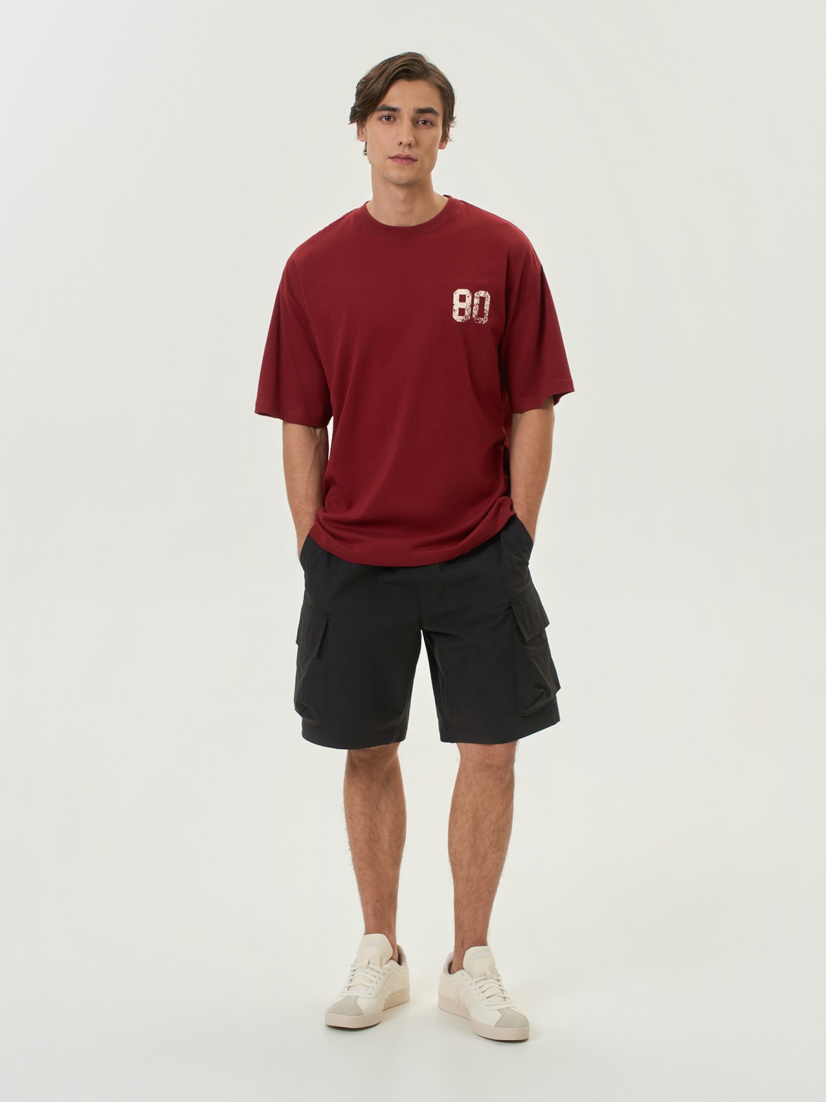 Футболка оверсайз из хлопка с принтом