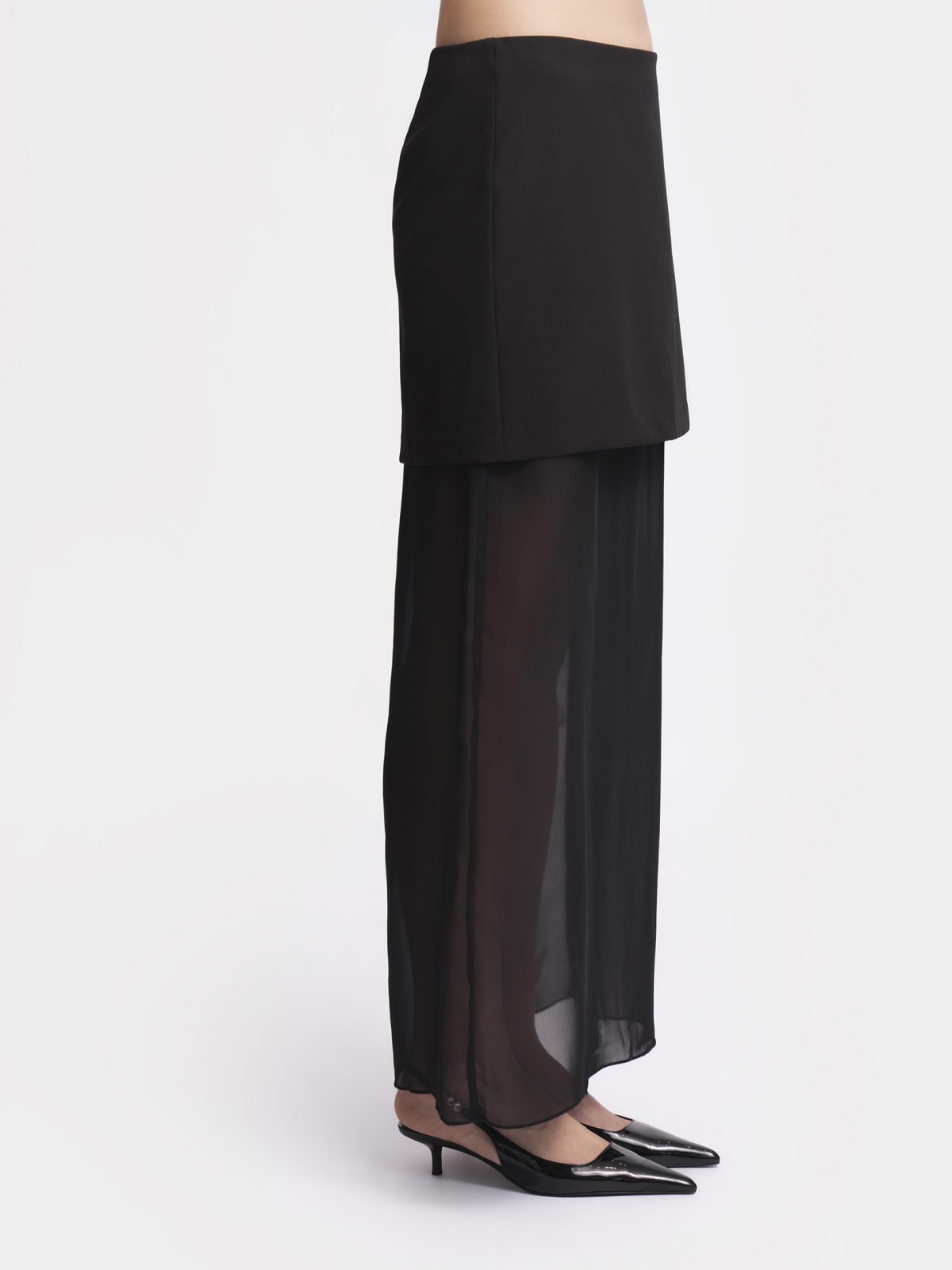 Юбка макси из шифона