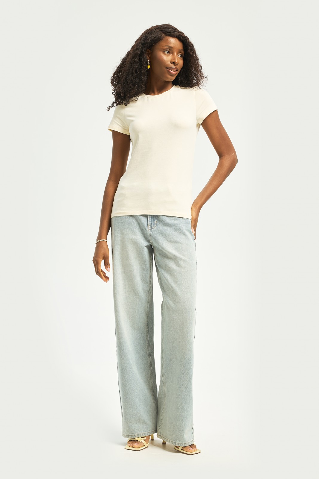 Футболка из хлопка однотонная