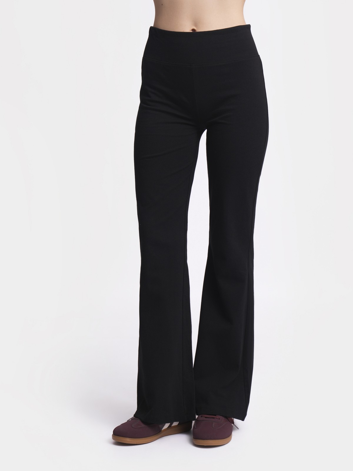 Трикотажные легинсы Bootcut