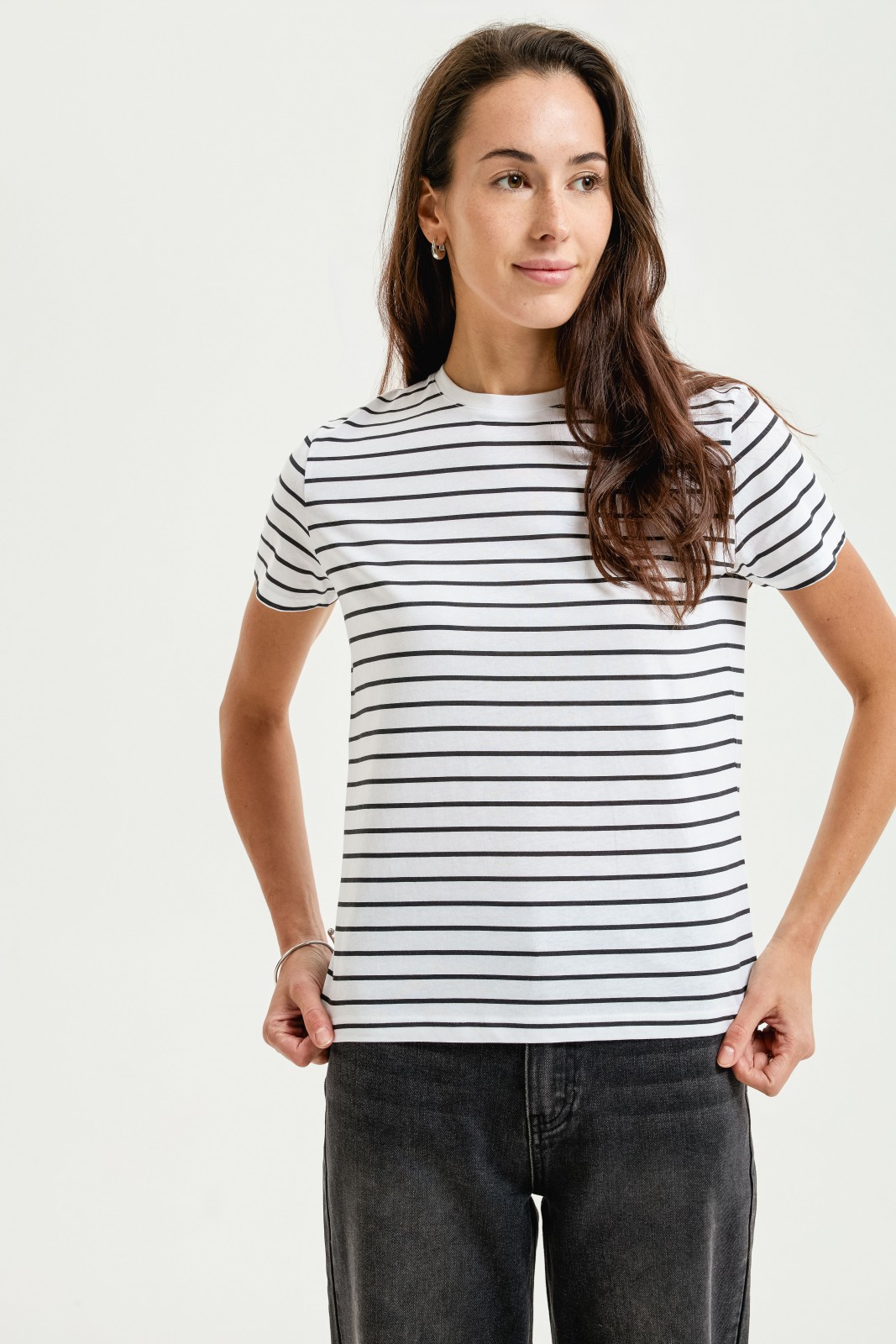 Футболка из хлопка в полоску