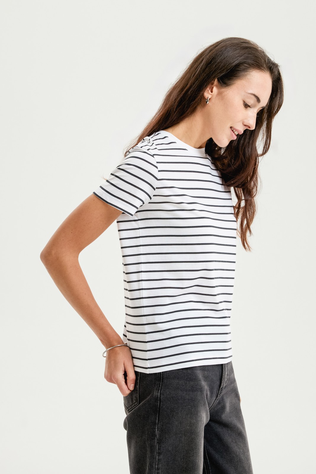 Футболка из хлопка в полоску