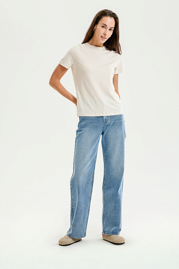 Футболка из хлопка однотонная